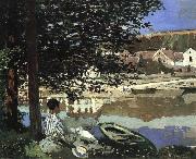 River Scene at Bennecourt Claude Monet